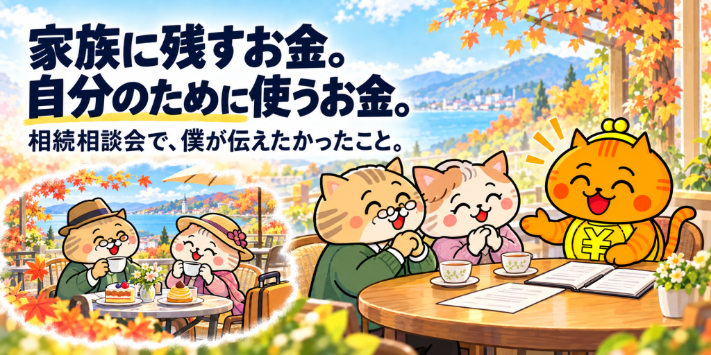 家族に残すお金。自分のために使うお金。