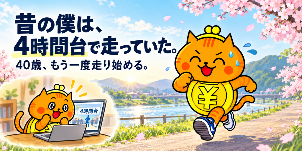 昔の僕は、4時間台で走っていた。
